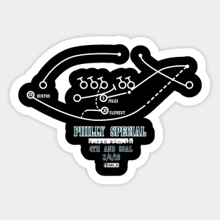 "Philly Special" Black Sticker